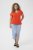 Kaffe Curve Jena V-Neck T-Shirt Grenadine Red - Marškinėliai - 