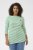Kaffe Curve Lia Boatneck 3/4 T-Shirt Chalk/Bright Green - Marškinėliai ir palaidinės - 