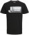 Jack & Jones Logan T-Shirt Black - Marškinėliai - Marškinėliai - 2XL-14XL