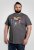 D555 Coalville T-Shirt Skulls with Colored Drips Navy Twist - Marškinėliai - Marškinėliai - 2XL-14XL
