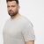 North Latitude T-Shirt O-Neck Grey Melange TALL - TALL marškinėliai - Marškinėliai Aukštiems Vyrams