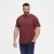 North Latitude T-Shirt O-Neck Bordeaux TALL - TALL marškinėliai - Marškinėliai Aukštiems Vyrams