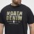 North Latitude Denim Printed Logo T-Shirt Black TALL - TALL marškinėliai - Marškinėliai Aukštiems Vyrams