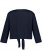 Ulla Popken Versatile Surplice Wrap Tie Hem Bolero Top Navy - Marškinėliai - 