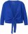 Ulla Popken Versatile Surplice Wrap Tie Hem Bolero Top Cobalt Blue - Marškinėliai - 
