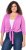 Ulla Popken Versatile Surplice Wrap Tie Hem Bolero Top Cool Pink - Marškinėliai - 