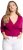 Ulla Popken Versatile Surplice Wrap Tie Hem Bolero Top Magnolia Red - Marškinėliai - 