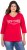 Ulla Popken City Name Graphic Tee Lychee - Spausdinti marškinėliai moterims - 