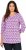 Ulla Popken Geometric Pattern 3/4 Sleeve Tee Amethyst - Spausdinti marškinėliai moterims - 