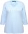 Ulla Popken Country Lettered 3/4 Sleeve Tee Soft Light Blue - Spausdinti marškinėliai moterims - 