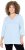 Ulla Popken Country Lettered 3/4 Sleeve Tee Soft Light Blue - Spausdinti marškinėliai moterims - 