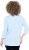 Ulla Popken Country Lettered 3/4 Sleeve Tee Soft Light Blue - Spausdinti marškinėliai moterims - 