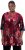 Ulla Popken Velvet Peacock Feather 3/4 Sleeve Tunic Blouse Wine Red - Marškinėliai - 