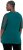 Ulla Popken Sequined Mesh Sleeve Blouse Dark Green - Marškinėliai - 