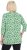 Ulla Popken Graphic Flower A-Line 3/4 Sleeve Tee Apple Green - Marškinėliai - 