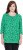Ulla Popken Graphic Flower A-Line 3/4 Sleeve Tee Moss Green - Marškinėliai - 
