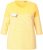 Ulla Popken Paper Boat Print 3/4 Sleeve Tee Sun Yellow - Spausdinti marškinėliai moterims - 