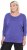 Ulla Popken Quick Drying Batwing Sleeve Tee Blueberry - Spausdinti marškinėliai moterims - 