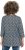 Ulla Popken Graphic Print Pleated 3/4 Sleeve Tee Atlantic Blue - Marškinėliai - 