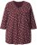 Ulla Popken Gingerbread Print 3/4 Sleeve Tee Plum - Marškinėliai - 