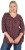 Ulla Popken Gingerbread Print 3/4 Sleeve Tee Plum - Marškinėliai - 