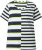 Ulla Popken Mix Stripe Short Sleeve Tee Lime - Spausdinti marškinėliai moterims - 