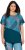Ulla Popken Quick Drying Geometric Print Short Sleeve Tee Dark Petrol - Spausdinti marškinėliai moterims - 