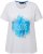 Ulla Popken BISOUS Short Sleeve Graphic Tee Snow White - Spausdinti marškinėliai moterims - 
