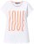 Ulla Popken LOVE Short Sleeve Graphic Tee Snow White - Spausdinti marškinėliai moterims - 
