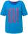 Ulla Popken LOVE Short Sleeve Graphic Tee Sapphire Blue - Spausdinti marškinėliai moterims - 
