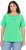 Ulla Popken TRUE Lettering Short Sleeve Tee Mint Green - Spausdinti marškinėliai moterims - 