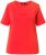Ulla Popken TRUE Lettering Short Sleeve Tee Neon Red - Spausdinti marškinėliai moterims - 
