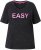 Ulla Popken Easy Short Sleeve Acid Wash Graphic Tee Black - Spausdinti marškinėliai moterims - 