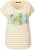 Ulla Popken Striped Short Sleeve Citrus Graphic Tee Sun Yellow - Spausdinti marškinėliai moterims - 