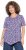 Ulla Popken Floral Pointed Hem Short Sleeve Tee Purple - Spausdinti marškinėliai moterims - 
