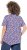 Ulla Popken Floral Pointed Hem Short Sleeve Tee Purple - Spausdinti marškinėliai moterims - 