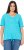 Ulla Popken Ride The Wave Short Sleeve V-Neck Graphic Tee Deep Aqua - Spausdinti marškinėliai moterims - 