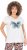 Ulla Popken Free Spirit Butterfly Cap Sleeve Graphic Tee Off-White - Spausdinti marškinėliai moterims - 
