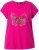 Ulla Popken Free Spirit Butterfly Cap Sleeve Graphic Tee Magenta Pink - Spausdinti marškinėliai moterims - 