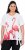 Ulla Popken Flamingo Short Sleeve Graphic Tee Off-White - Spausdinti marškinėliai moterims - 