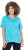 Ulla Popken Abstract Animal Print Short Sleeve Tee Deep Aqua - Spausdinti marškinėliai moterims - 