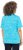 Ulla Popken Abstract Animal Print Short Sleeve Tee Deep Aqua - Spausdinti marškinėliai moterims - 