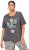 Ulla Popken Cactus Short Sleeve Graphic Tee Graphite Grey - Spausdinti marškinėliai moterims - 