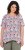 Ulla Popken Half-sleeve A-line V-neck Pointed Hem Animal Pattern T-shirt Snow White - Spausdinti marškinėliai moterims - 