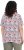 Ulla Popken Half-sleeve A-line V-neck Pointed Hem Animal Pattern T-shirt Snow White - Spausdinti marškinėliai moterims - 