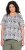 Ulla Popken Half-sleeve A-line V-neck Pointed Hem Animal Pattern T-shirt Moss - Spausdinti marškinėliai moterims - 
