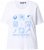 Ulla Popken Drinks And Sunset Graphic Tee Snow White - Spausdinti marškinėliai moterims - 