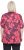 Ulla Popken Quick Drying Flower Print Short Sleeve Tee Dark Cherry - Spausdinti marškinėliai moterims - 