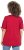 Ulla Popken Bow Print Split Sleeve Tee Ruby Red - Spausdinti marškinėliai moterims - 
