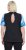 Ulla Popken Cutout Abstract Print Short Sleeve Tee Light Sapphire - Spausdinti marškinėliai moterims - 